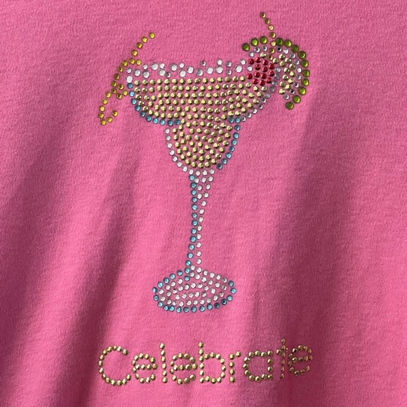 Quacker Factory Summer Celebrate size 1X cotton top - Picture 2 of 8